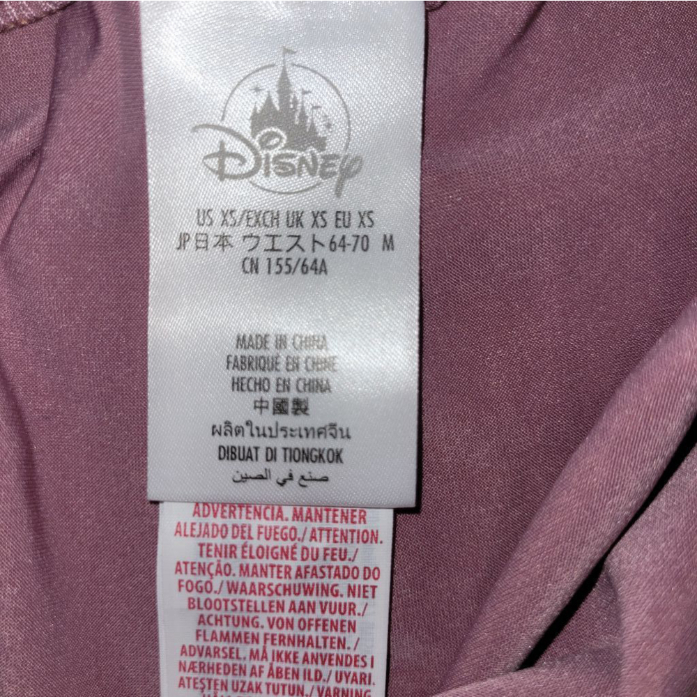 Women's Disney Rose Gold Pink Metallic Leggings - Size XS - Picture 5 of 8